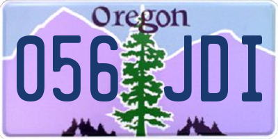 OR license plate 056JDI