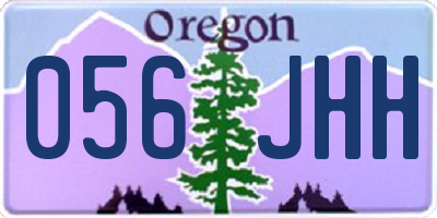 OR license plate 056JHH