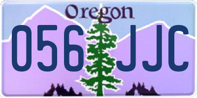 OR license plate 056JJC