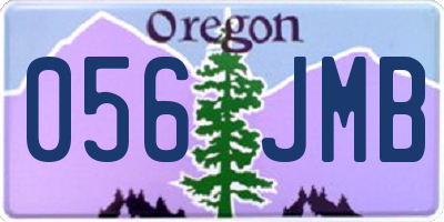 OR license plate 056JMB
