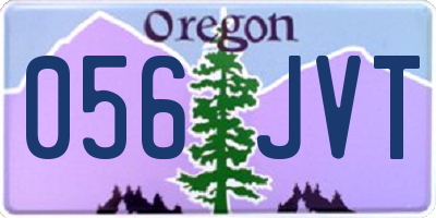 OR license plate 056JVT