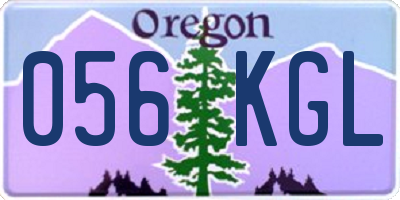 OR license plate 056KGL