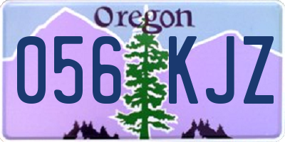 OR license plate 056KJZ
