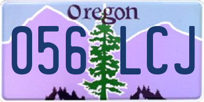 OR license plate 056LCJ