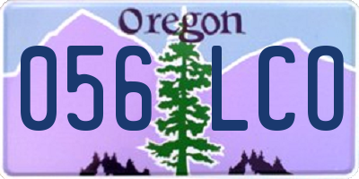 OR license plate 056LCO