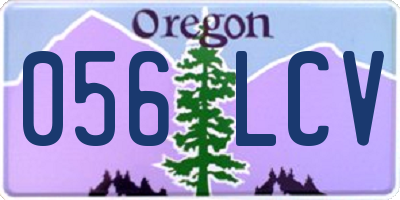 OR license plate 056LCV