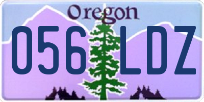 OR license plate 056LDZ