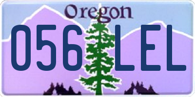 OR license plate 056LEL