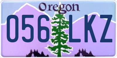 OR license plate 056LKZ