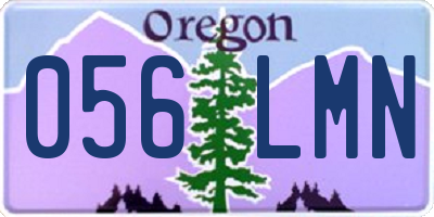 OR license plate 056LMN