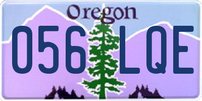 OR license plate 056LQE