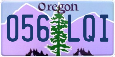 OR license plate 056LQI