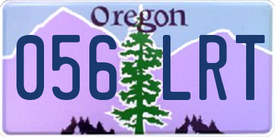 OR license plate 056LRT