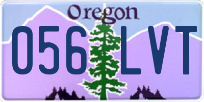 OR license plate 056LVT