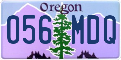 OR license plate 056MDQ
