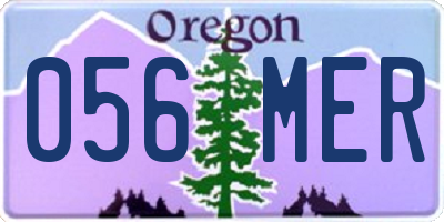 OR license plate 056MER