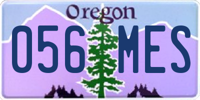 OR license plate 056MES