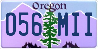 OR license plate 056MII