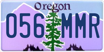 OR license plate 056MMR