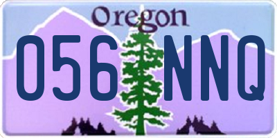 OR license plate 056NNQ