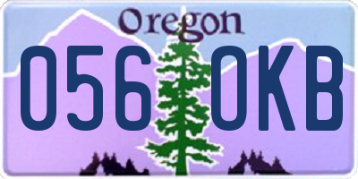 OR license plate 056OKB