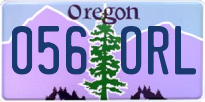 OR license plate 056ORL