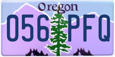 OR license plate 056PFQ
