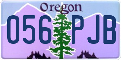 OR license plate 056PJB