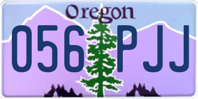 OR license plate 056PJJ