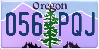 OR license plate 056PQJ