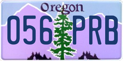 OR license plate 056PRB