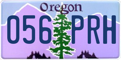 OR license plate 056PRH