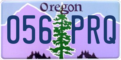OR license plate 056PRQ