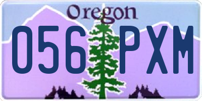 OR license plate 056PXM