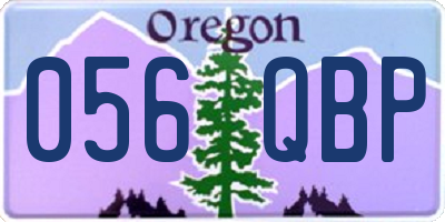 OR license plate 056QBP