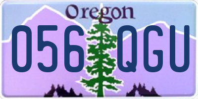 OR license plate 056QGU