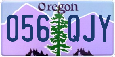 OR license plate 056QJY