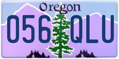 OR license plate 056QLU
