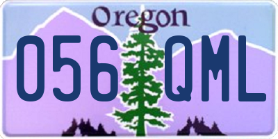OR license plate 056QML