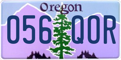 OR license plate 056QOR