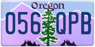 OR license plate 056QPB
