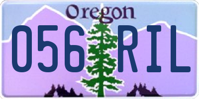 OR license plate 056RIL