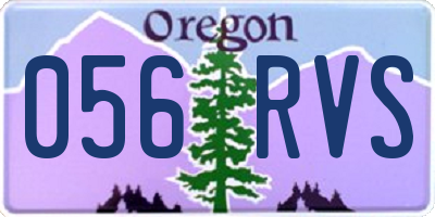 OR license plate 056RVS
