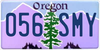OR license plate 056SMY
