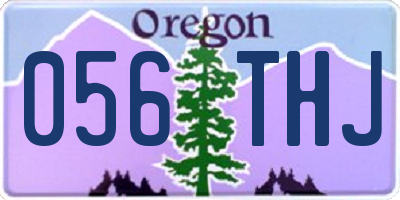 OR license plate 056THJ