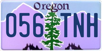 OR license plate 056TNH