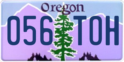 OR license plate 056TOH