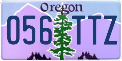 OR license plate 056TTZ