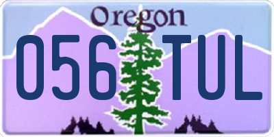 OR license plate 056TUL