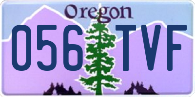 OR license plate 056TVF
